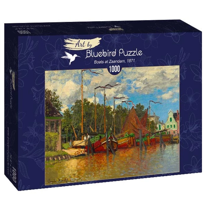 Bluebird Art by 60031 - Claude Monet - Boats at Zaandam, 1871 - 1000 db ...