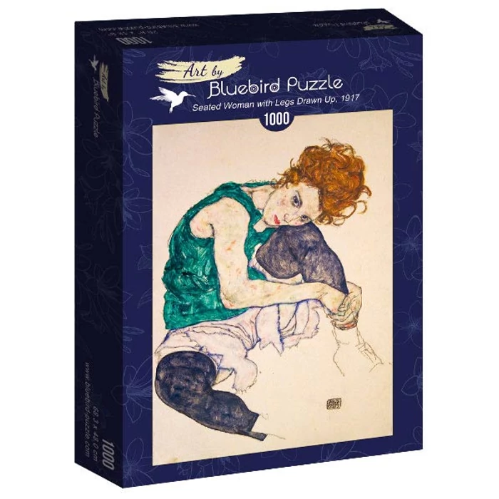 Bluebird Art by 60092 - Egon Schiele - Seated Woman with Legs Drawn Up, 1917 - 1000 db-os puzzle