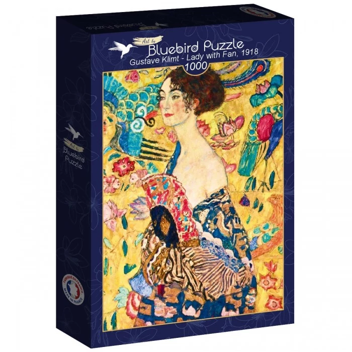 Bluebird 60343 - Gustave Klimt - Hölgy legyezővel 1918 - 1000 db-os Art by puzzle