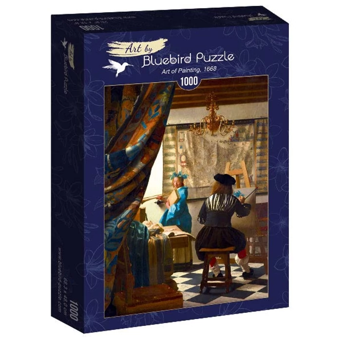 Bluebird Art by 60083 - Johannes Vermeer - Art of Painting, 1668 - 1000 db-os puzzle