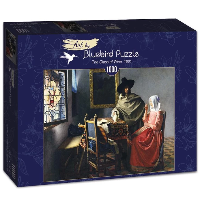 Bluebird 60133 - Johannes Vermeer - The Glass of Wine, 1661 - 1000 db-os Art by puzzle
