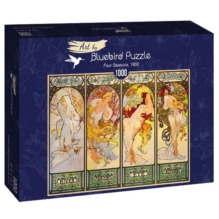 Bluebird Art by 60056 - Mucha - Four Seasons, 1900 - 1000 db-os puzzle
