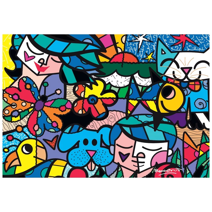 Bluebird 1000 db-os puzzle - Romero Britto - Britto Garden (90018)