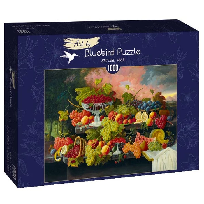 Bluebird Art by 60024 - Severin Roesen - Still Life 1867 - 1000 db-os puzzle