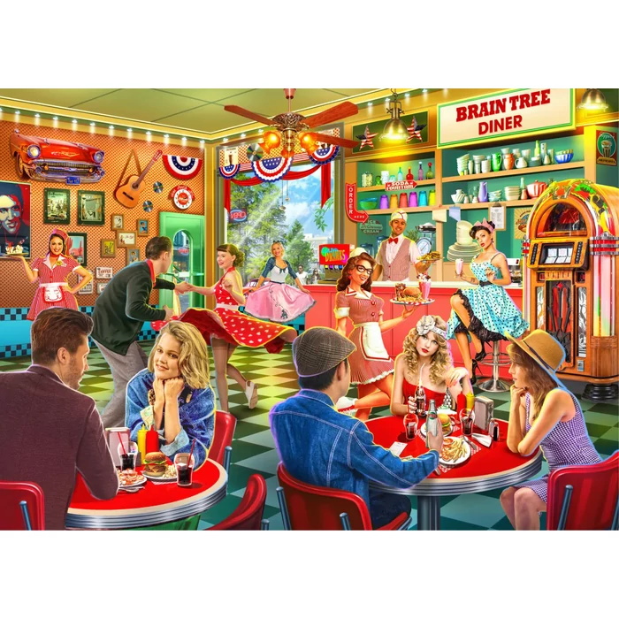 Brain Tree 2102125 - American Party - 1000 db-os puzzle
