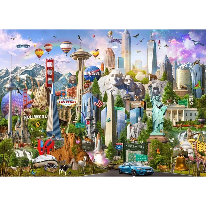 Brain Tree 2102130 - American Pride - 1000 db-os puzzle