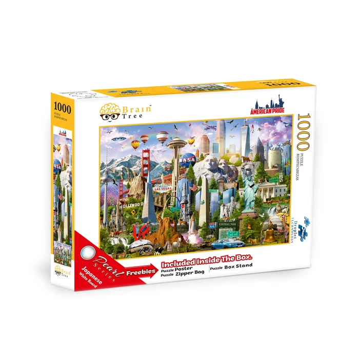Brain Tree 2102130 - American Pride - 1000 db-os puzzle