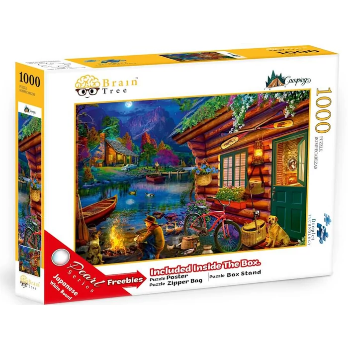 Brain Tree 2102140 - Camping - 1000 db-os puzzle