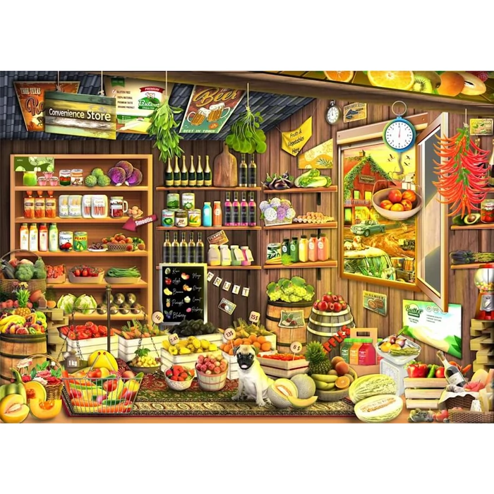 Brain Tree 2102141 - Country store - 1000 db-os puzzle