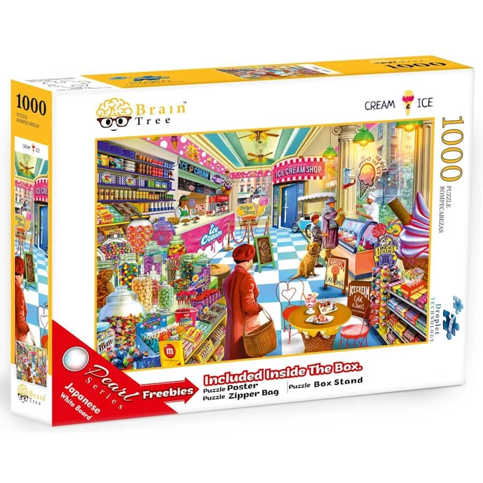 Brain Tree 2102149 - Cream & Ice - 1000 db-os puzzle