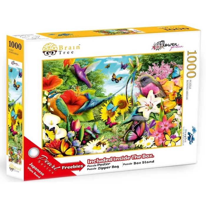 Brain Tree 2102148 - Flower Garden - 1000 db-os puzzle