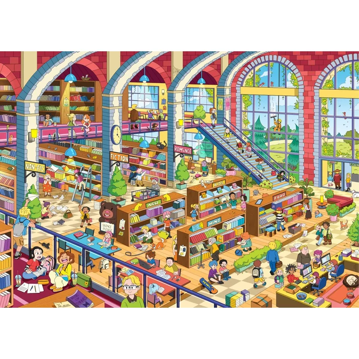 Brain Tree 2102143 - Grand Library - 1000 db-os puzzle