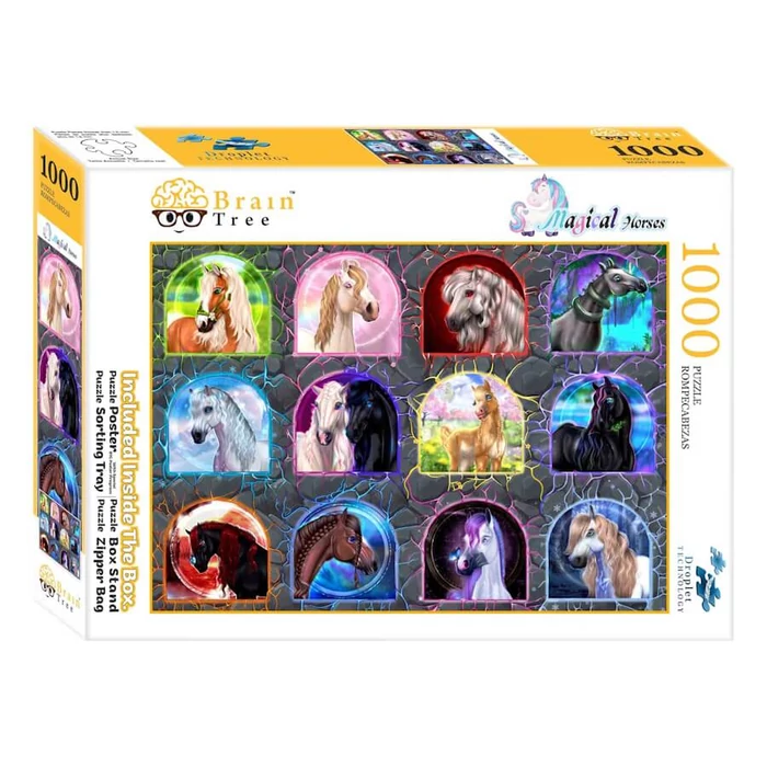 Brain Tree 2102072 - Magical Horses - 1000 db-os puzzle