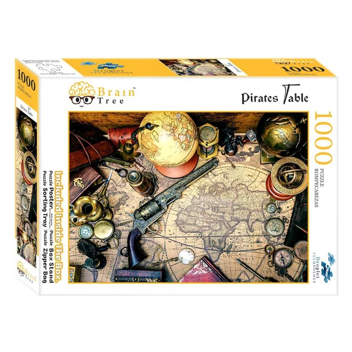 Brain Tree 2102028 - Pirates table - 1000 db-os puzzle