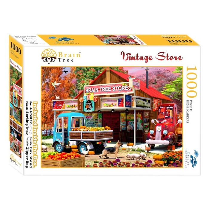 Brain Tree 2102038 - Vintage Store - 1000 db-os puzzle