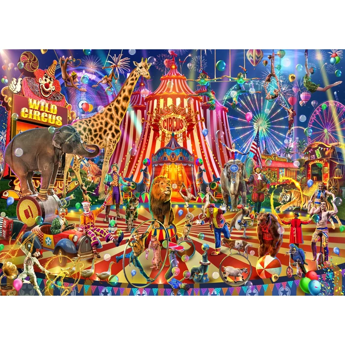 Brain Tree 2102123 - Wild circus - 1000 db-os puzzle