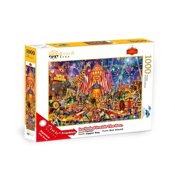 Brain Tree 2102123 - Wild circus - 1000 db-os puzzle
