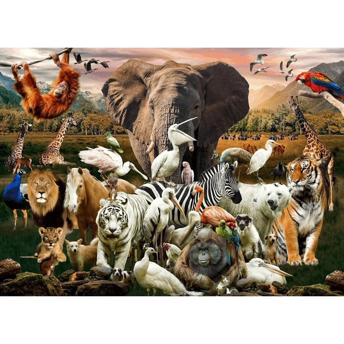 Brain Tree 2202001 - Animals  - 500 db-os puzzle