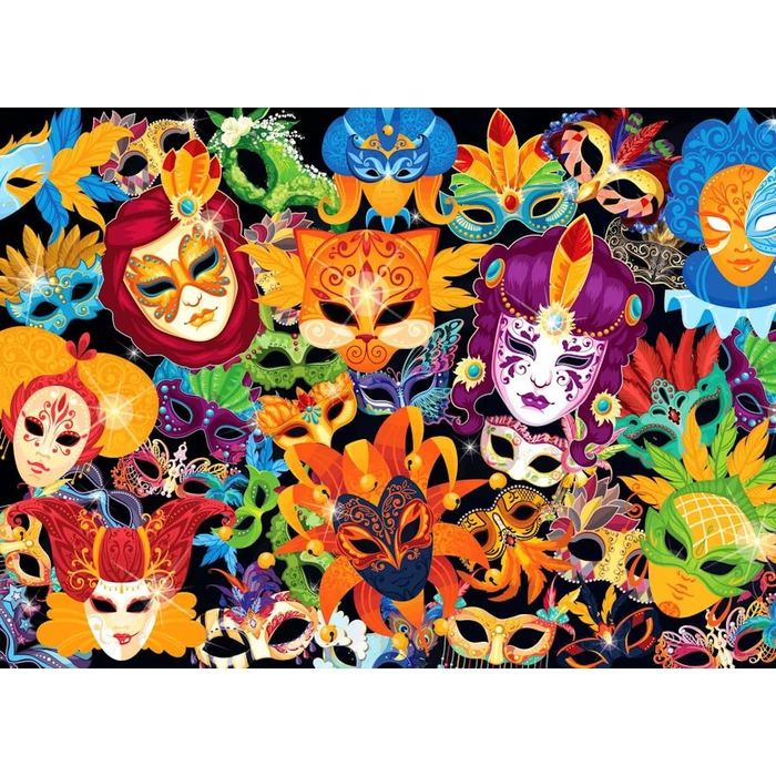 Brain Tree 2202008 - Magic Mask  - 500 db-os puzzle