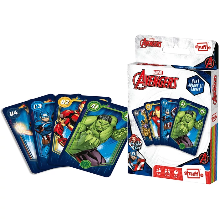 Marvel Avengers - Bosszúállók 4 az 1-ben kártyajáték (862724)