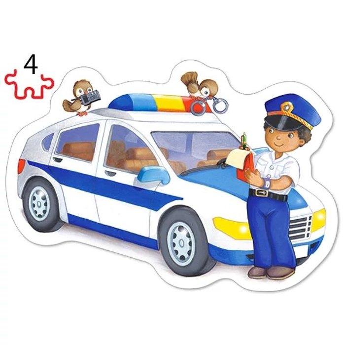 Castorland B-005055 - Sziluett puzzle - Érdekes szakmák - 3,4,6,9 db-os puzzle