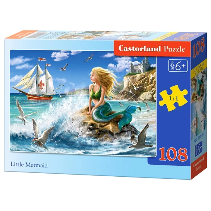 Castorland B-010103 - A kis hableány - 108 db-os puzzle