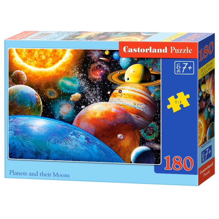 Castorland B-018345 - Bolygók és holdjaik - 180 db-os puzzle