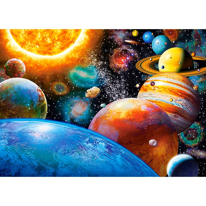 Castorland B-018345 - Bolygók és holdjaik - 180 db-os puzzle