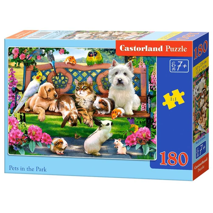 Castorland B-018444 - Kis kedvencek a parkban - 180 db-os puzzle