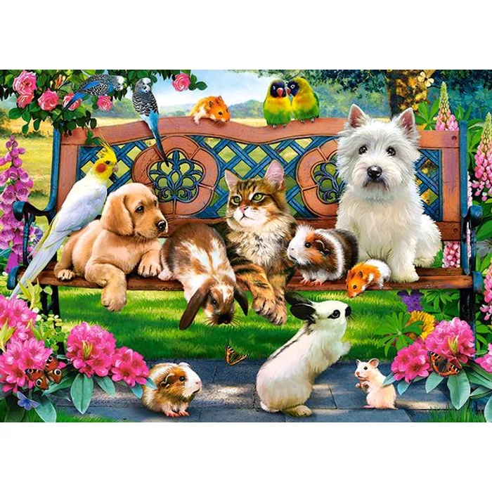 Castorland B-018444 - Kis kedvencek a parkban - 180 db-os puzzle