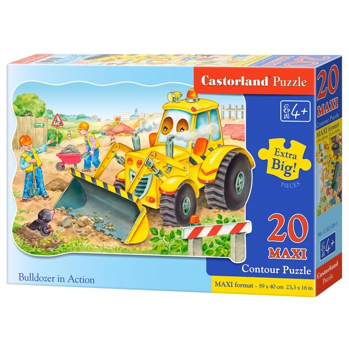 Castorland C-02139 - Munkában a buldózer - 20 db-os Maxi puzzle
