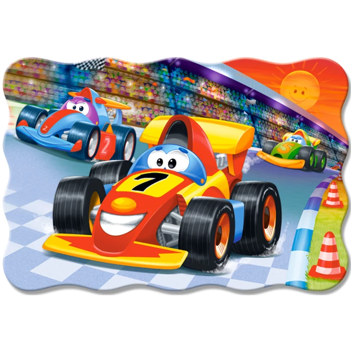 Castorland C-02306 - Versenyautók - 20 db-os Maxi puzzle