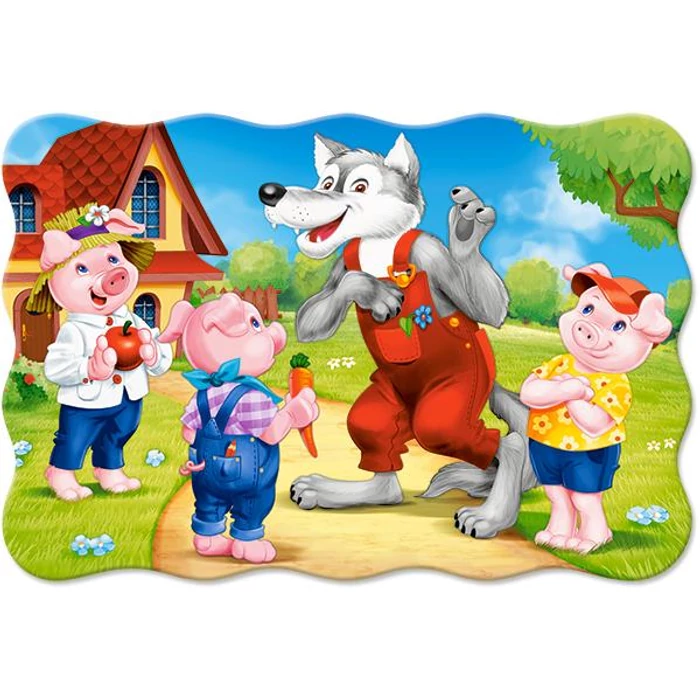 Castorland C-02399 - A három kismalac - 20 db-os Maxi puzzle