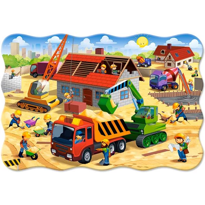 Castorland C-02412 - Házépítés - 20 db-os Maxi puzzle