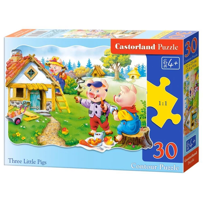 Castorland B-03259 - A három kismalac - 30 db-os puzzle