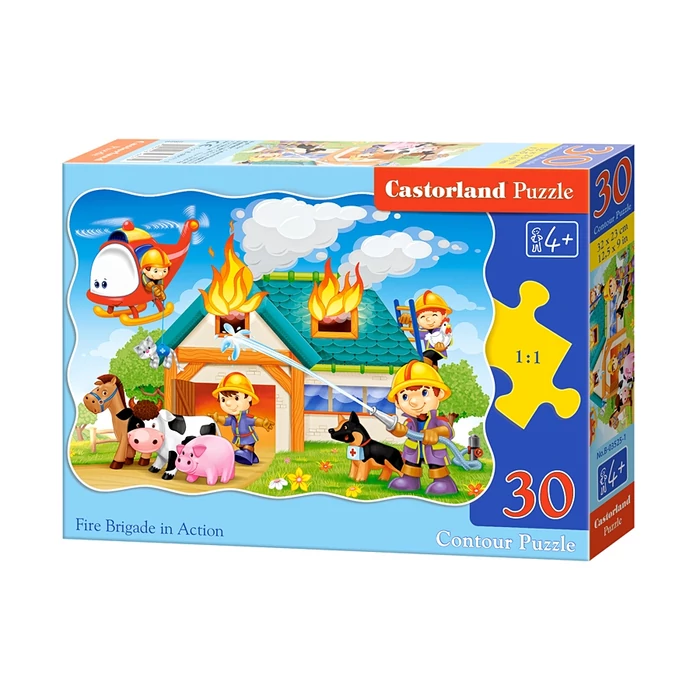 Castorland B-03525 - Tűzoltók akcióban - 30 db-os puzzle