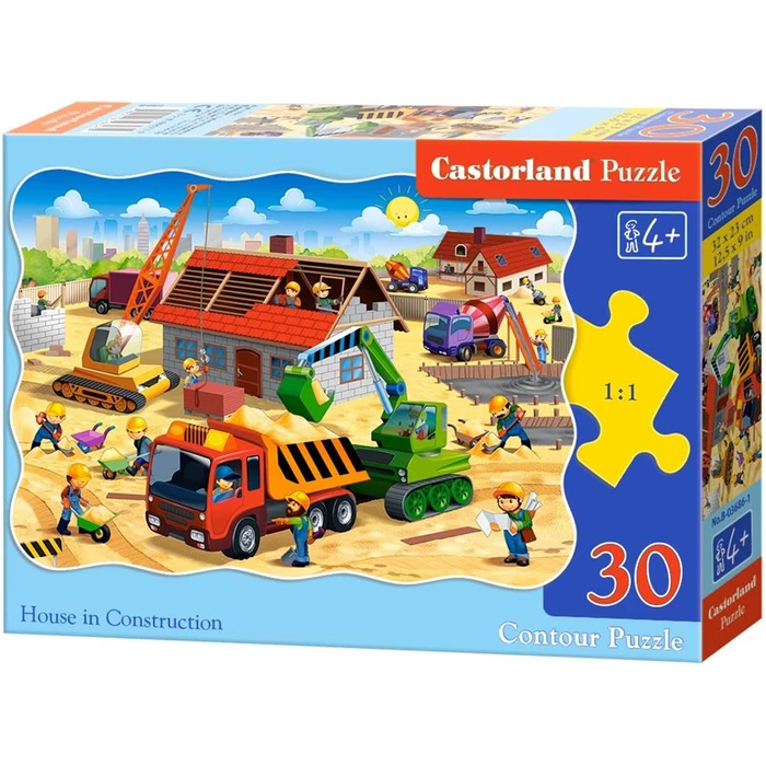Castorland B-03686 - Épül a ház - 30 db-os puzzle