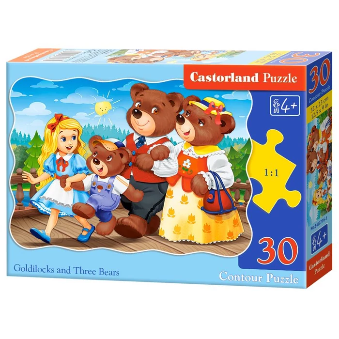 Castorland B-03716 - Aranyfürt és a három medve - 30 db-os puzzle