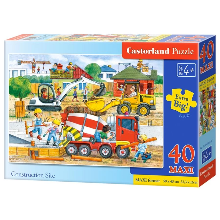 Castorland B-040018 - Építkezés - 40 db-os Maxi puzzle