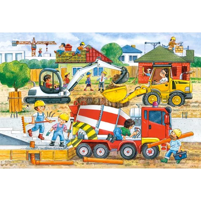 Castorland B-040018 - Építkezés - 40 db-os Maxi puzzle