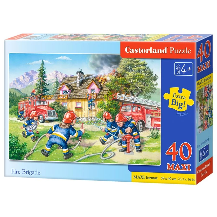 Castorland B-040025 - Tűzoltóság - 40 db-os Maxi puzzle