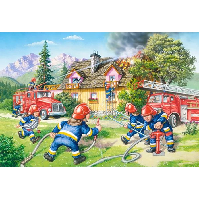 Castorland B-040025 - Tűzoltóság - 40 db-os Maxi puzzle