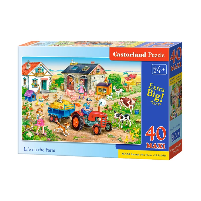 Castorland B-040193 - Élet a farmon - 40 db-os Maxi puzzle