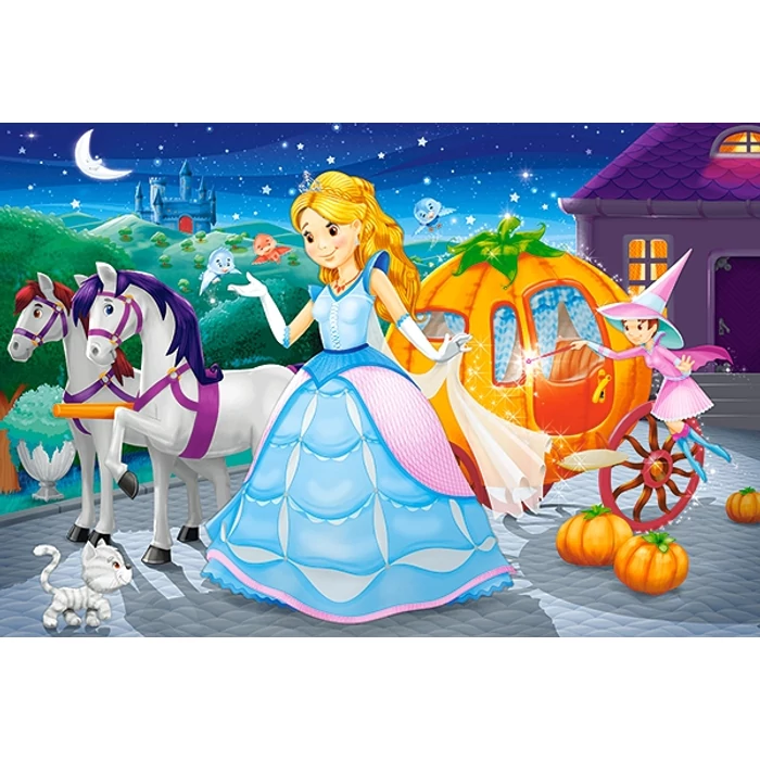 Castorland B-041008 - Gyönyörű tündérmesék - 4 az 1-ben (8, 12, 15, 20 db-os) puzzle