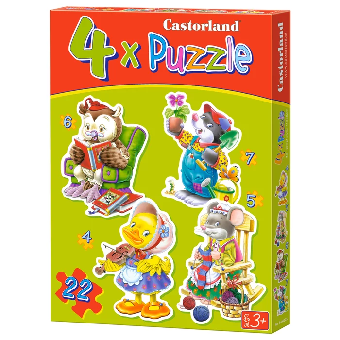Castorland B-04225 - Sziluett puzzle - Szabadidő - 4,5,6,7 db-os puzzle