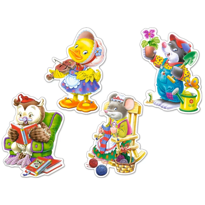 Castorland B-04225 - Sziluett puzzle - Szabadidő - 4 5 6 7 db-os puzzle