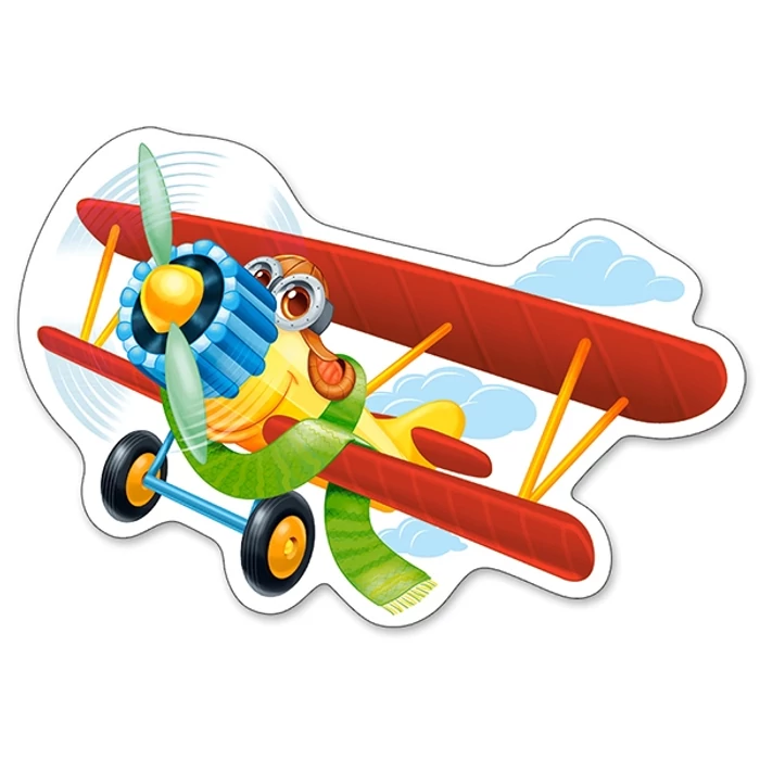 Castorland B-04447 - Sziluett puzzle - Mókás repülők - 4 5 6 7 db-os puzzle