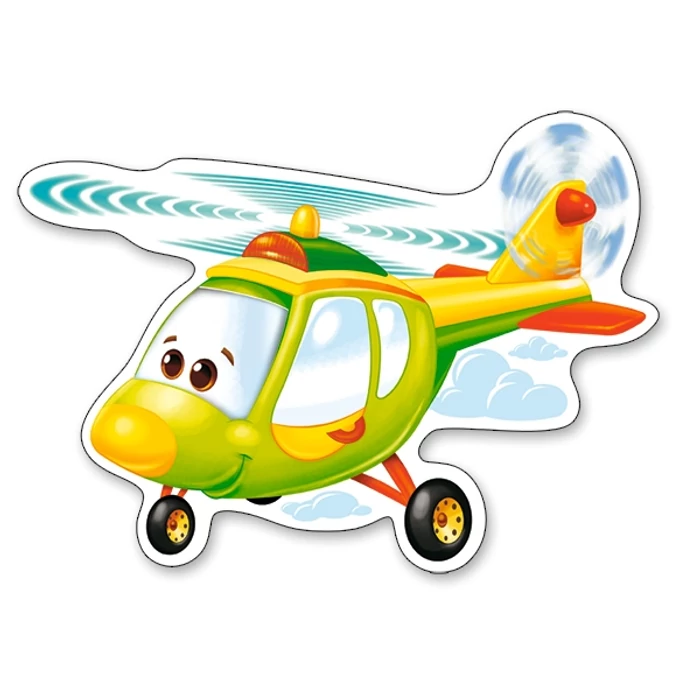 Castorland B-04447 - Sziluett puzzle - Mókás repülők - 4 5 6 7 db-os puzzle