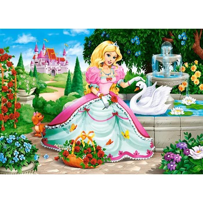Castorland B-066056 - Hercegnő hattyúval - 60 db-os puzzle