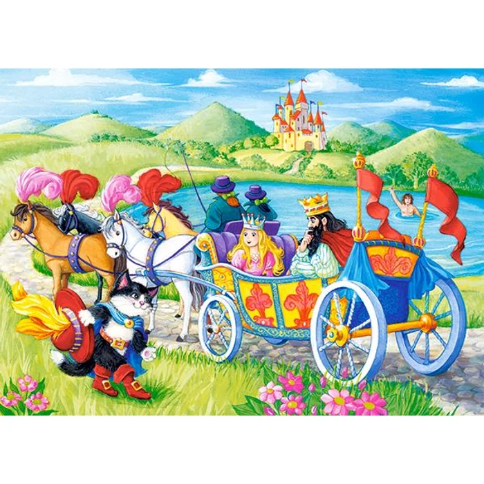 Castorland B-066070 - Csizmás Kandúr - 60 db-os puzzle